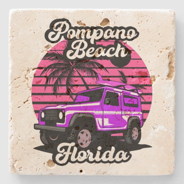 Porta-copo De Pedra Pompano Beach, Florida (Frente)