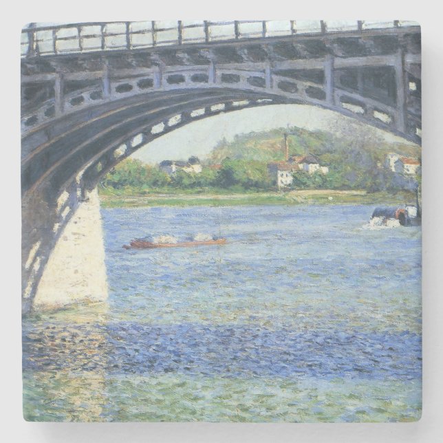 Porta-copo De Pedra Ponte em Argenteuil (Frente)