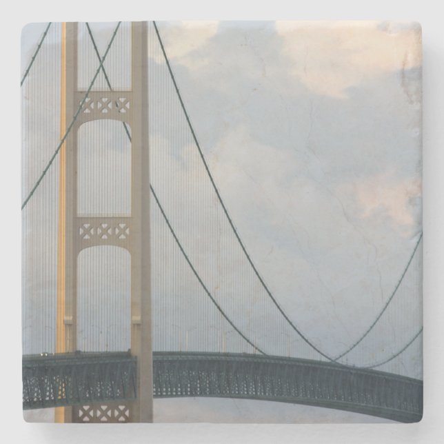 Porta-copo De Pedra Ponte Mackinac, Michigan, EUA (Frente)