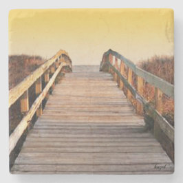 Porta-copo De Pedra Por do sol Kiawah Island, South Carolina Coaste de