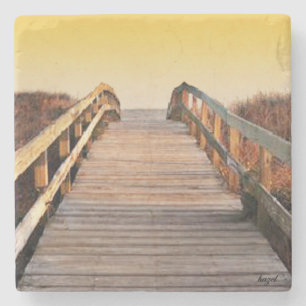 Porta-copo De Pedra Por do sol Kiawah Island, South Carolina Coaste de