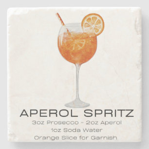 Porta-copo De Pedra Porta copos - Aperol Spritz