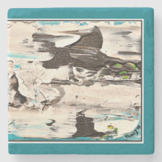 Porta-copo De Pedra Porta copos ártica da precipitação, a azul e a