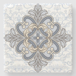 Porta-copo De Pedra Porta copos Azulejo italiano cinza 5