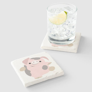 Porta-copo De Pedra Porta copos bonito da pedra do porco da dança dos