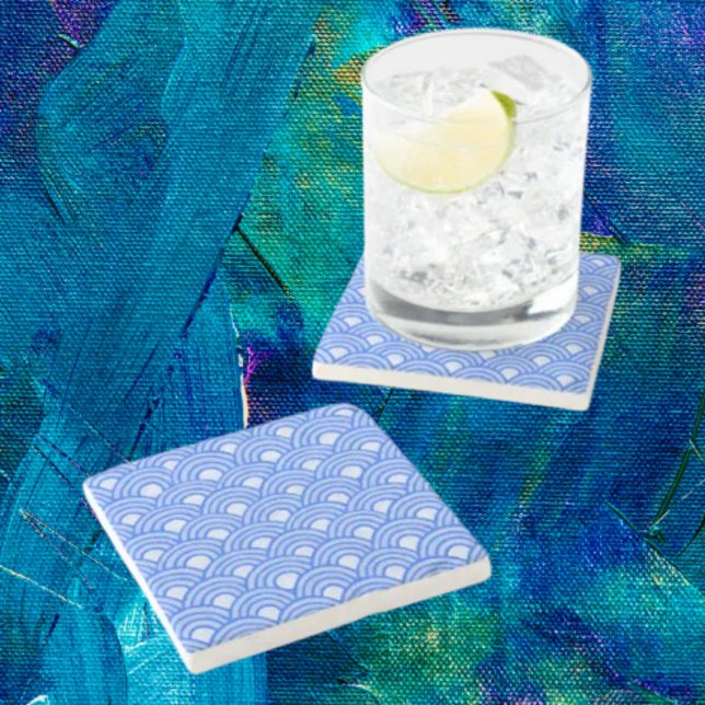 Porta-copo De Pedra Porta copos Cerulean Scales Stone (Criador carregado)