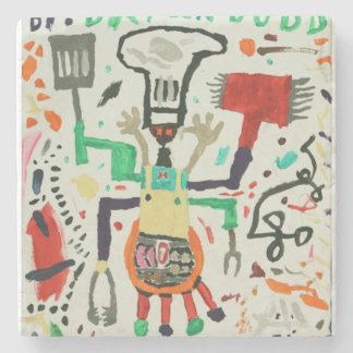 Porta-copo De Pedra Porta copos com Grillmaster demoníaco