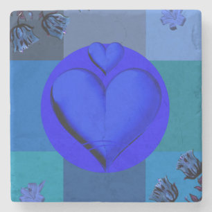 Porta-copo De Pedra Porta copos da pedra do dia de as mães Marble