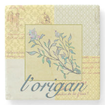 Porta copos da pedra do Oregano da erva