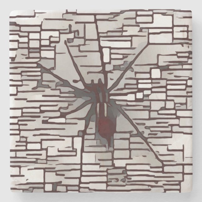 Porta-copo De Pedra Porta copos de aranha (Frente)