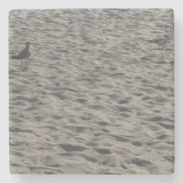 Porta-copo De Pedra Porta copos de Bebida de Seagull (Frente)