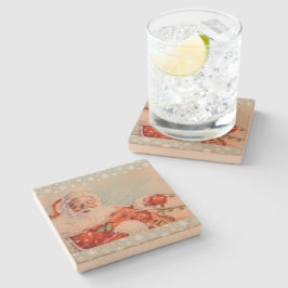 Porta-copo De Pedra Porta copos de Feriado de Santas Sleigh Ride