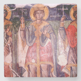 Porta-copo De Pedra Porta copos de mármore da coleção Fresco antiga