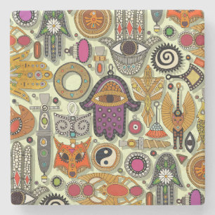 Porta-copo De Pedra Porta copos de melada dos TALISMANOS