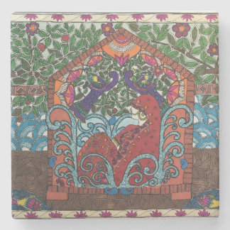 Porta-copo De Pedra Porta copos de noiva indiana