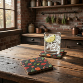 Porta-copo De Pedra Porta copos de pimentões picantes