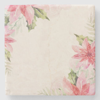 Porta-copo De Pedra Porta copos de Poinsettia Natal