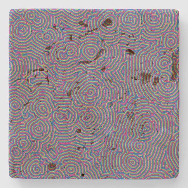 Porta-copo De Pedra Porta copos de Travertinina (Frente)