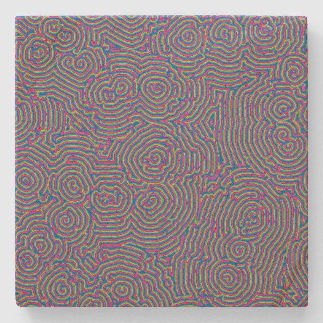 Porta-copo De Pedra Porta copos de Whorls Sandstone (Frente)