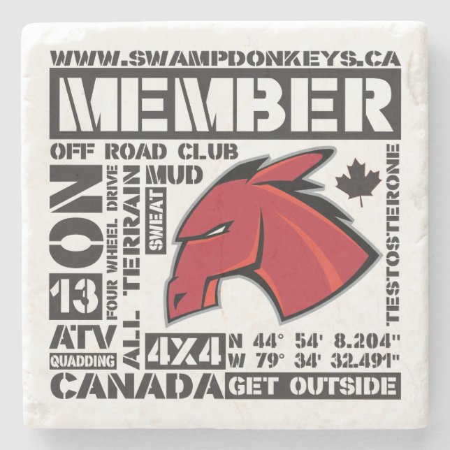 Porta-copo De Pedra Porta copos do asno (Frente)