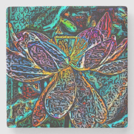 Porta-copo De Pedra Porta copos do "Blossom da meia-noite"