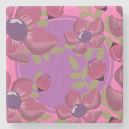 Porta-copo De Pedra Porta copos do Círculo Dot Florah