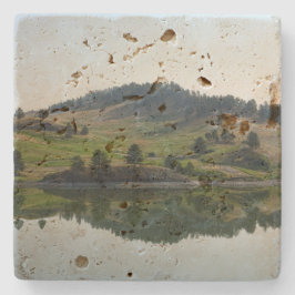 Porta-copo De Pedra Porta copos do lago paw de urso