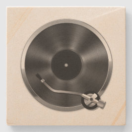 Porta-copo De Pedra Porta copos do Player de Registro do Álbum