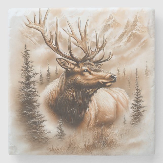 Porta-copo De Pedra Porta copos Elk Marble (Frente)