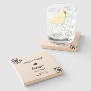 Porta-copo De Pedra Porta copos Envolvida Personalizada - Salvamento d