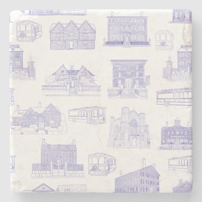 Porta-copo De Pedra Porta copos histórica do Salem MÃE Stone (Frente)