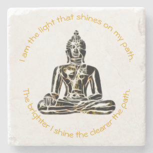 Porta-copo De Pedra Porta copos Inspiradora - Seja você