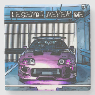 Porta-copo De Pedra Porta copos "Legendas Nunca Morrem"