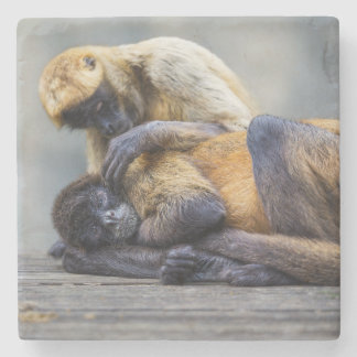 Porta-copo De Pedra Porta copos macaco