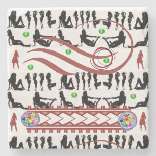 Porta-copo De Pedra Porta copos Marble Stone