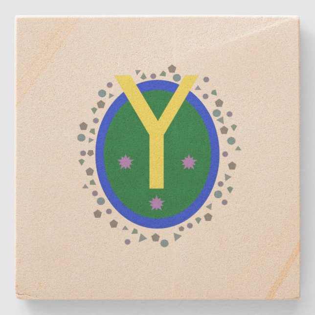 Porta-copo De Pedra Porta copos Marble Stone (Frente)