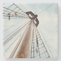 porta copos Marble Stone "Set Sail"