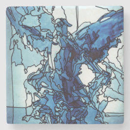 Porta-copo De Pedra Porta copos Pedra Anjo Azul