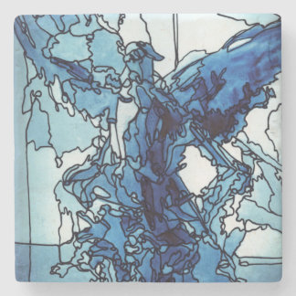 Porta-copo De Pedra Porta copos Pedra Anjo Azul