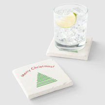 Porta copos Pedra - Árvore Estilizada com Texto Cu