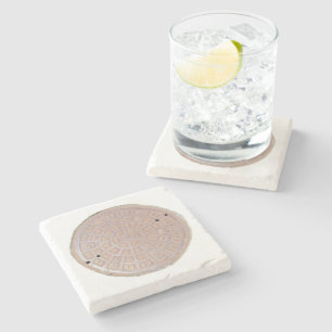 Porta-copo De Pedra Porta copos Pedra - Cobrir Buraco de Ferro