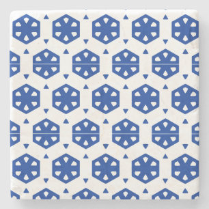 Porta-copo De Pedra Porta copos Pedra - Flores Estilizadas em Linhas