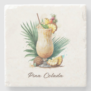 Porta-copo De Pedra Porta copos, Pedra - Pina Colada