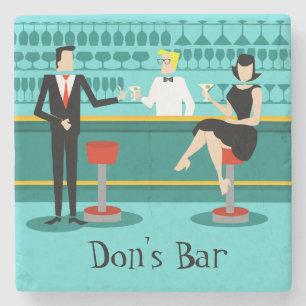 Porta-copo De Pedra Porta copos retro da pedra da sala de estar de