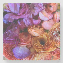 Porta-copo De Pedra Porta copos Romântica de Flores