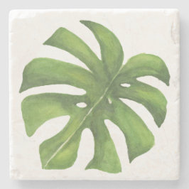 Porta-copo De Pedra Porta copos Tropical Monstera Watercolor