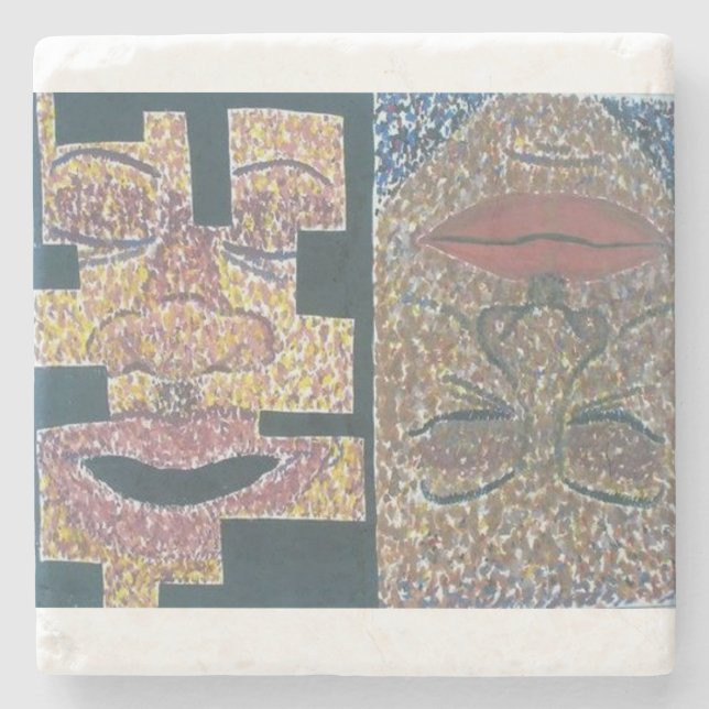 Porta-copo De Pedra Portas copos da mesa da "obscuridade" - (Frente)