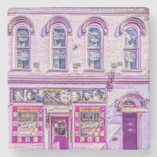 Porta-copo De Pedra Portas copos da pedra da sala de estar da orquíde