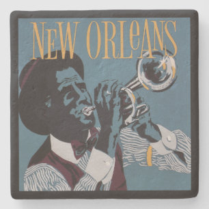 Porta-copo De Pedra portas copos de New Orleans Music Stone