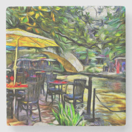 Porta-copo De Pedra Portas copos de pedra de San Antonio Riverwalk